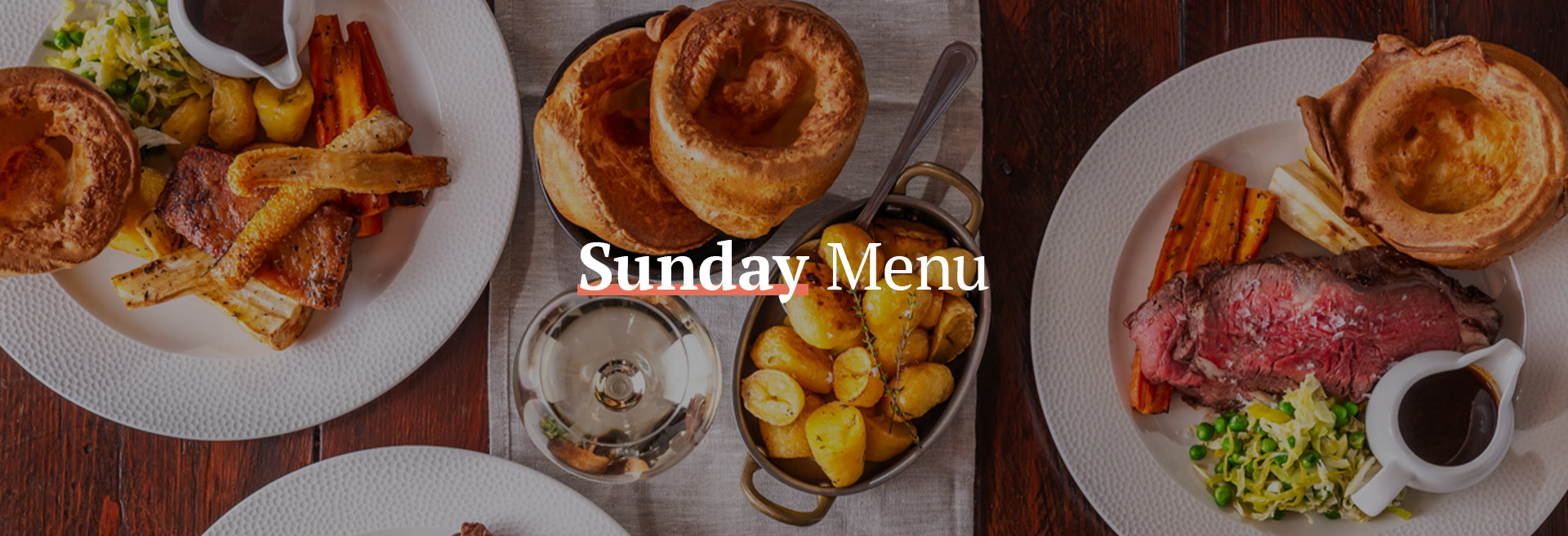 Sunday Menu at The Prince of Wales Feathers