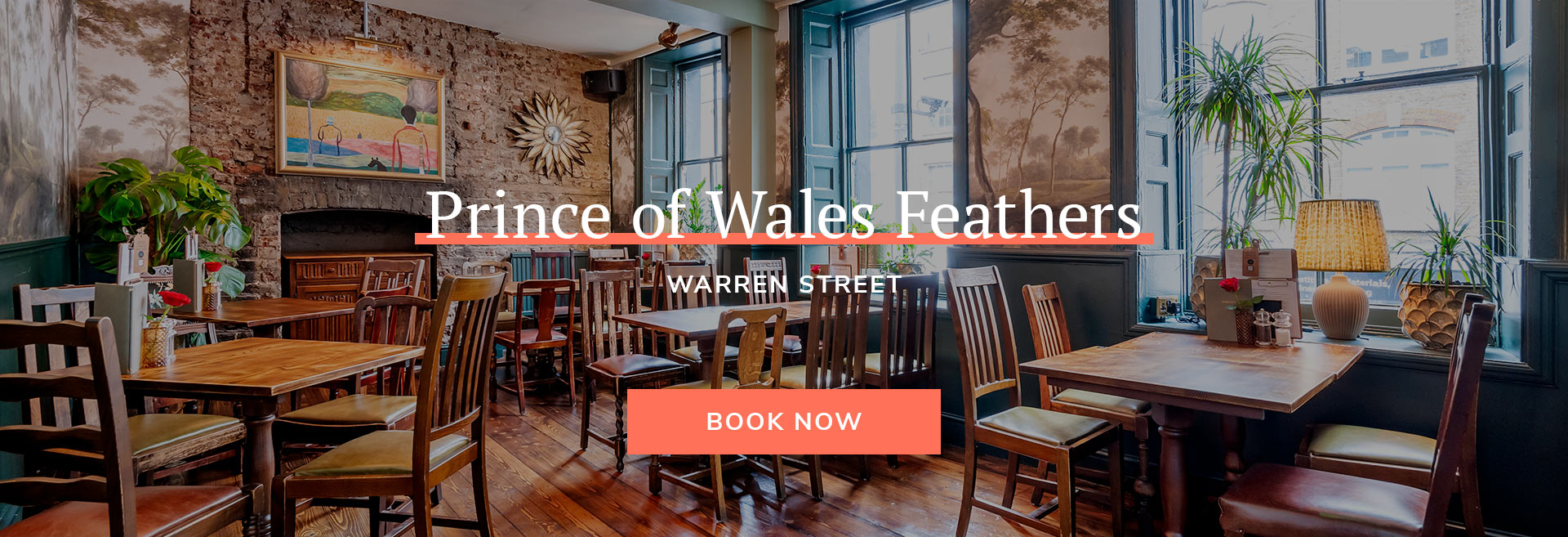 Join us at The Prince of Wales Feathers in London for delicious pub food